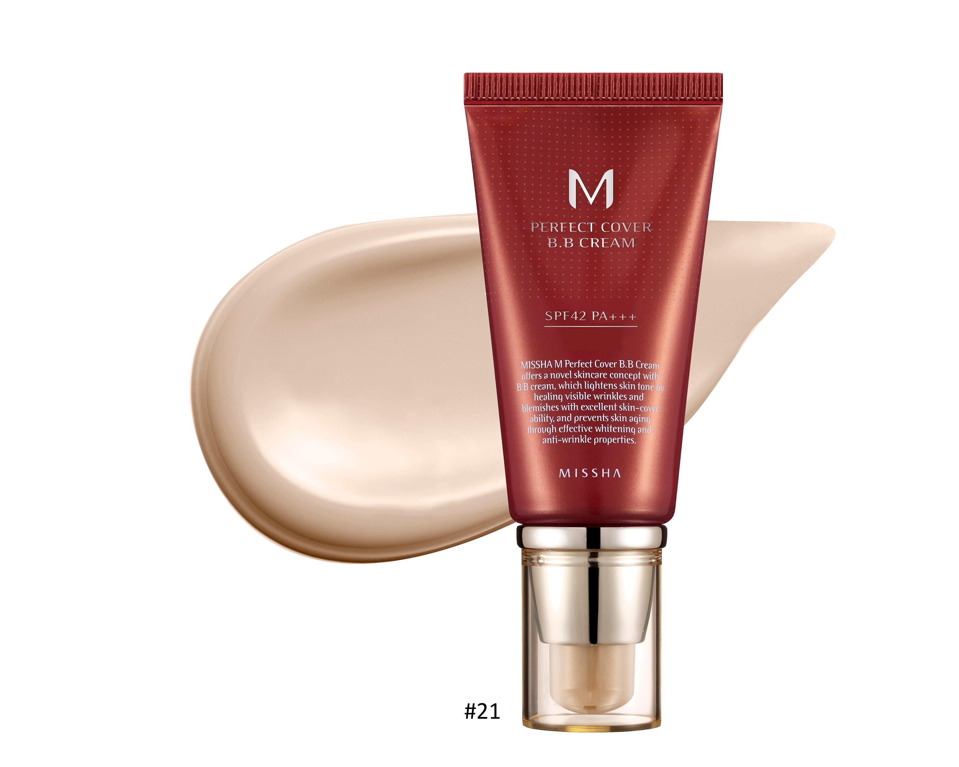 MISSHA Perfect Cover BB Cream SPF 42 PA+++, 50ml, 3 colori