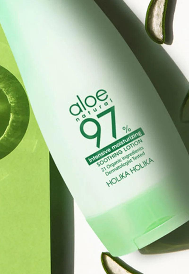 HOLIKA HOLIKA Aloe 97% Intensive Moisturizing Soothing Lotion, 240ml