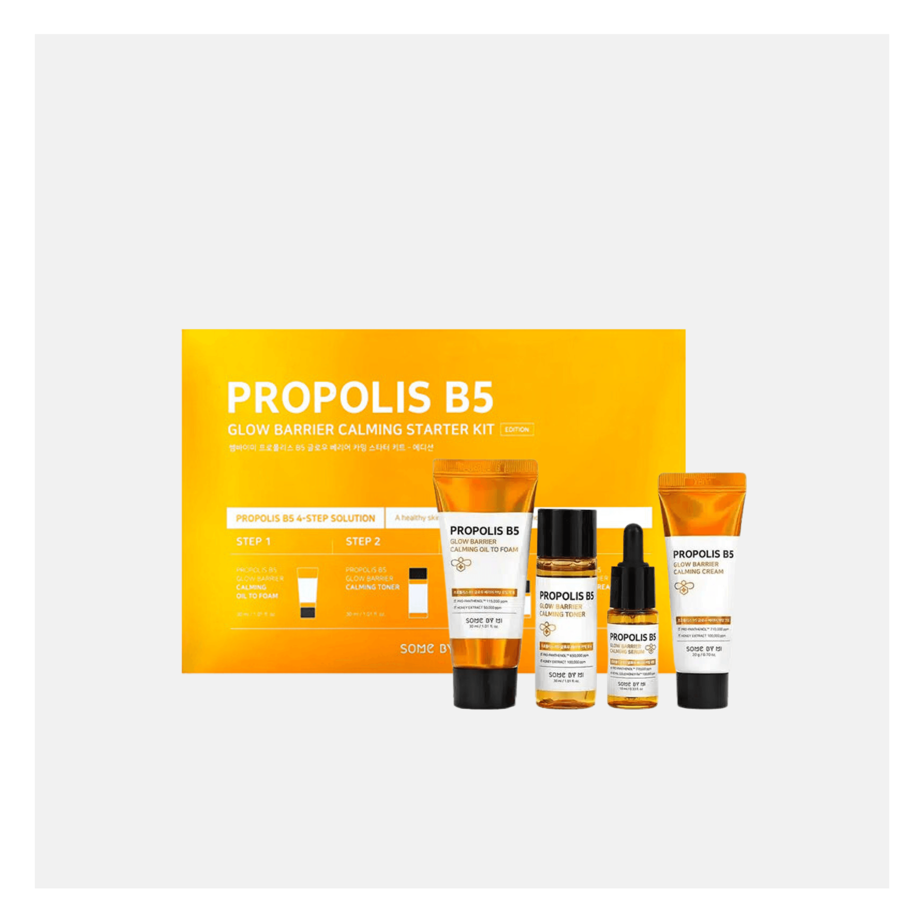 Set Illuminante e Lenitivo - SOMEBYMI Propolis Trial Kit, 4 pezzi