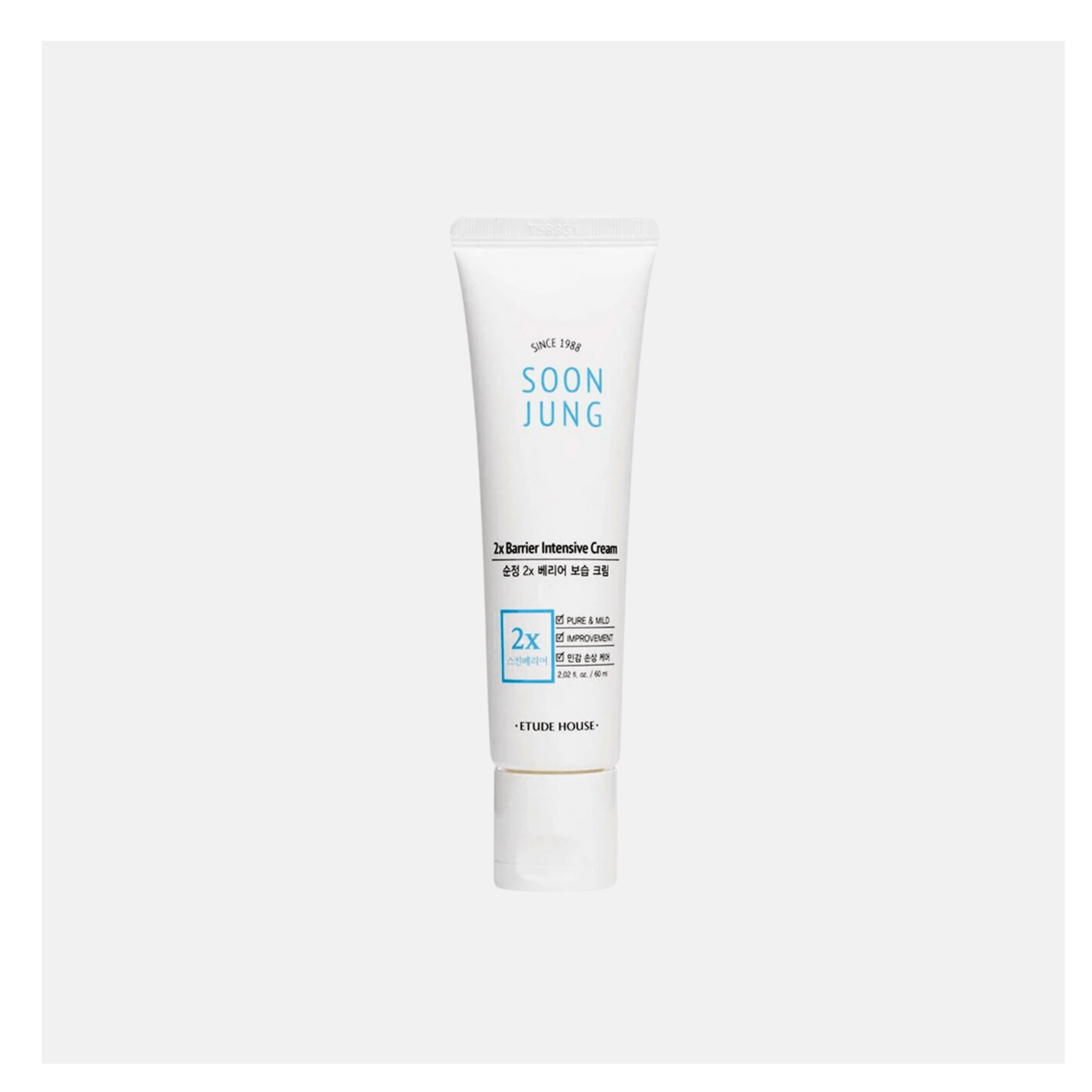 ETUDE HOUSE Soon Jung 2x Barrier Intensive Cream, 60ml – K-ippun Haru