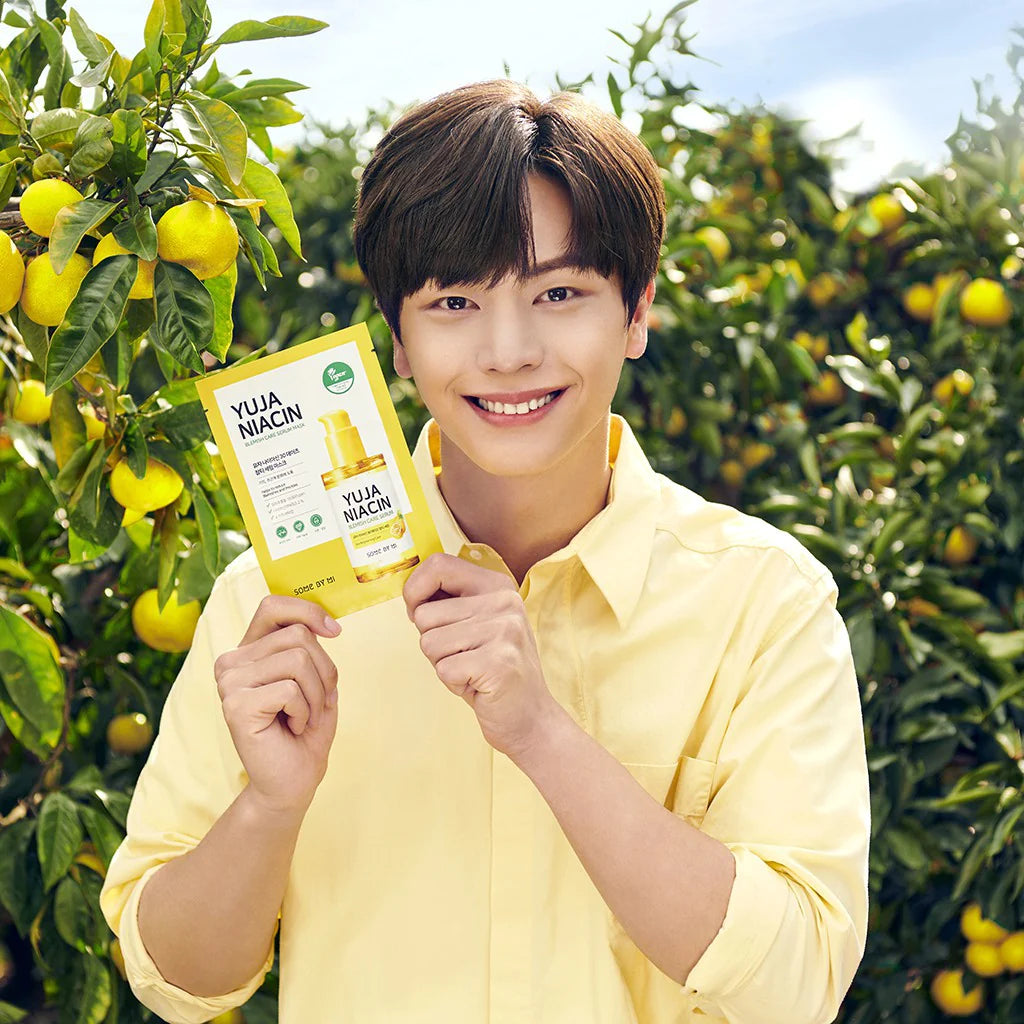 SOMEBYMI Yuja Niacin Blemish Serum Mask 3 pezzi