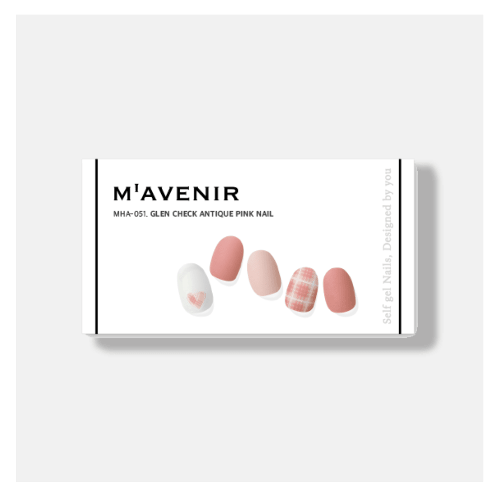 Unghie in Gel Adesive - GLEN CHECK ANTIQUE PINK