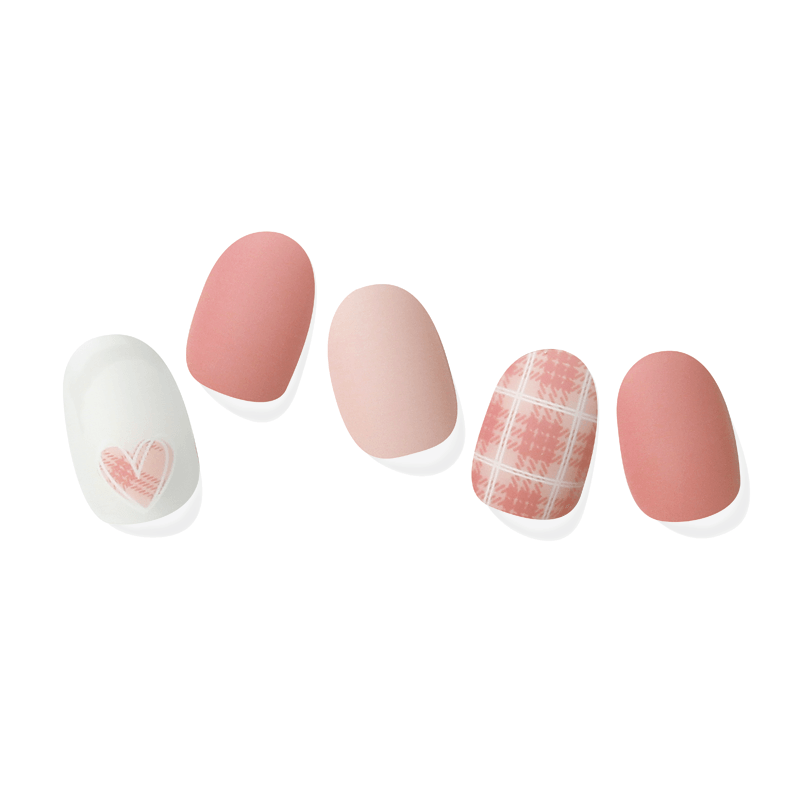 Unghie in Gel Adesive - GLEN CHECK ANTIQUE PINK