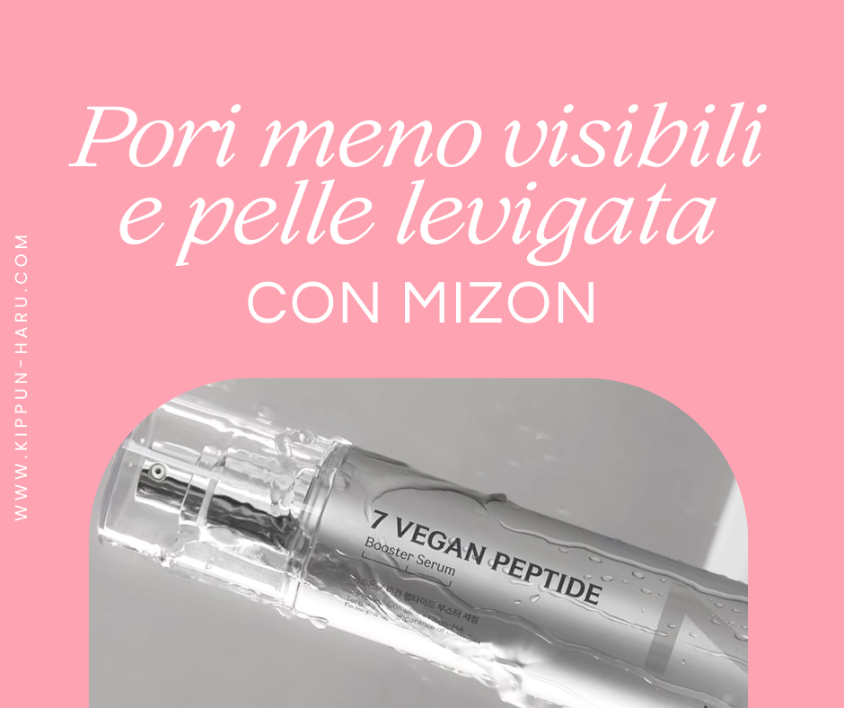 Pori meno visibili e pelle più levigata con il 7 Vegan Peptide Booster Serum di Mizon