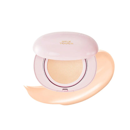 MILK TOUCH All-Day Skin Fit Milky Glow Cushion, 15g + OMAGGIO Mini Cushion Keyring