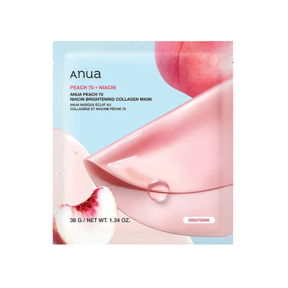Anua Peach 70 Niacin Brightening Collagen Mask, 38g