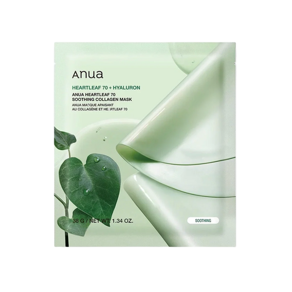 Anua Heartleaf 70 Soothing Collagen Mask, 38g