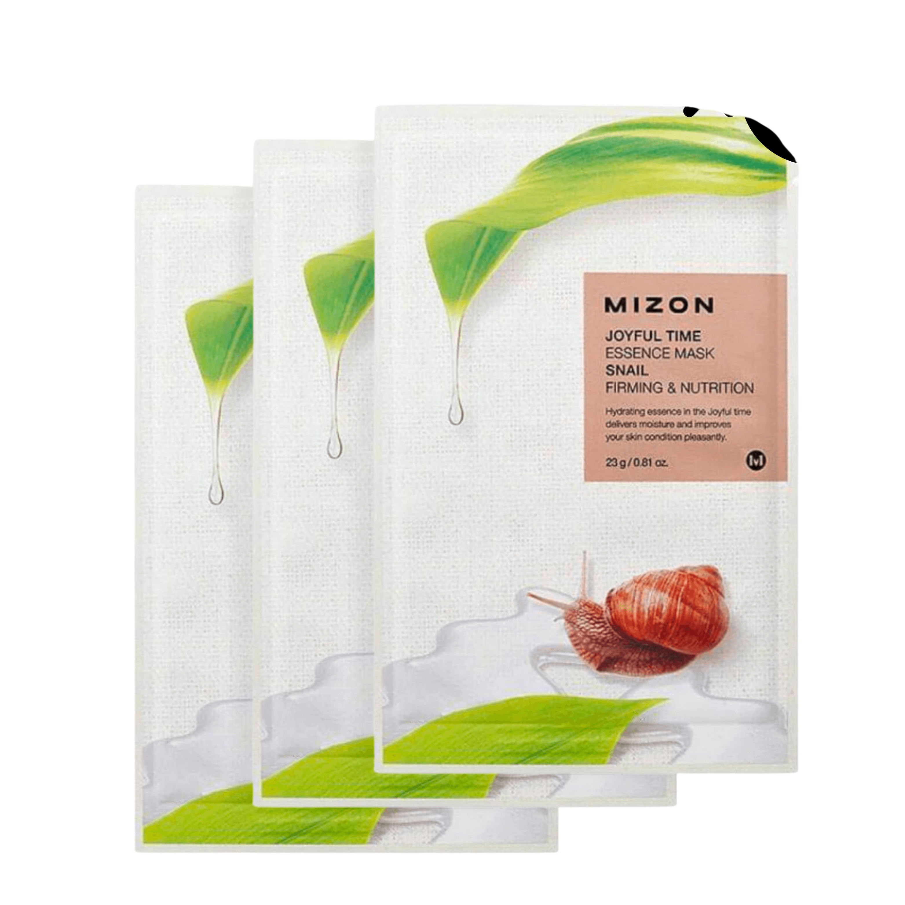 MIZON Joyful Time Essence Mask - Snail, 3 pieces