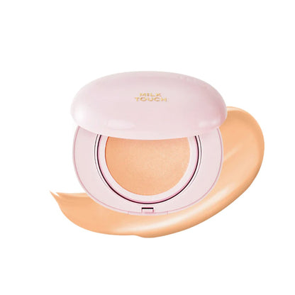 MILK TOUCH All-Day Skin Fit Milky Glow Cushion, 15g + OMAGGIO Mini Cushion Keyring