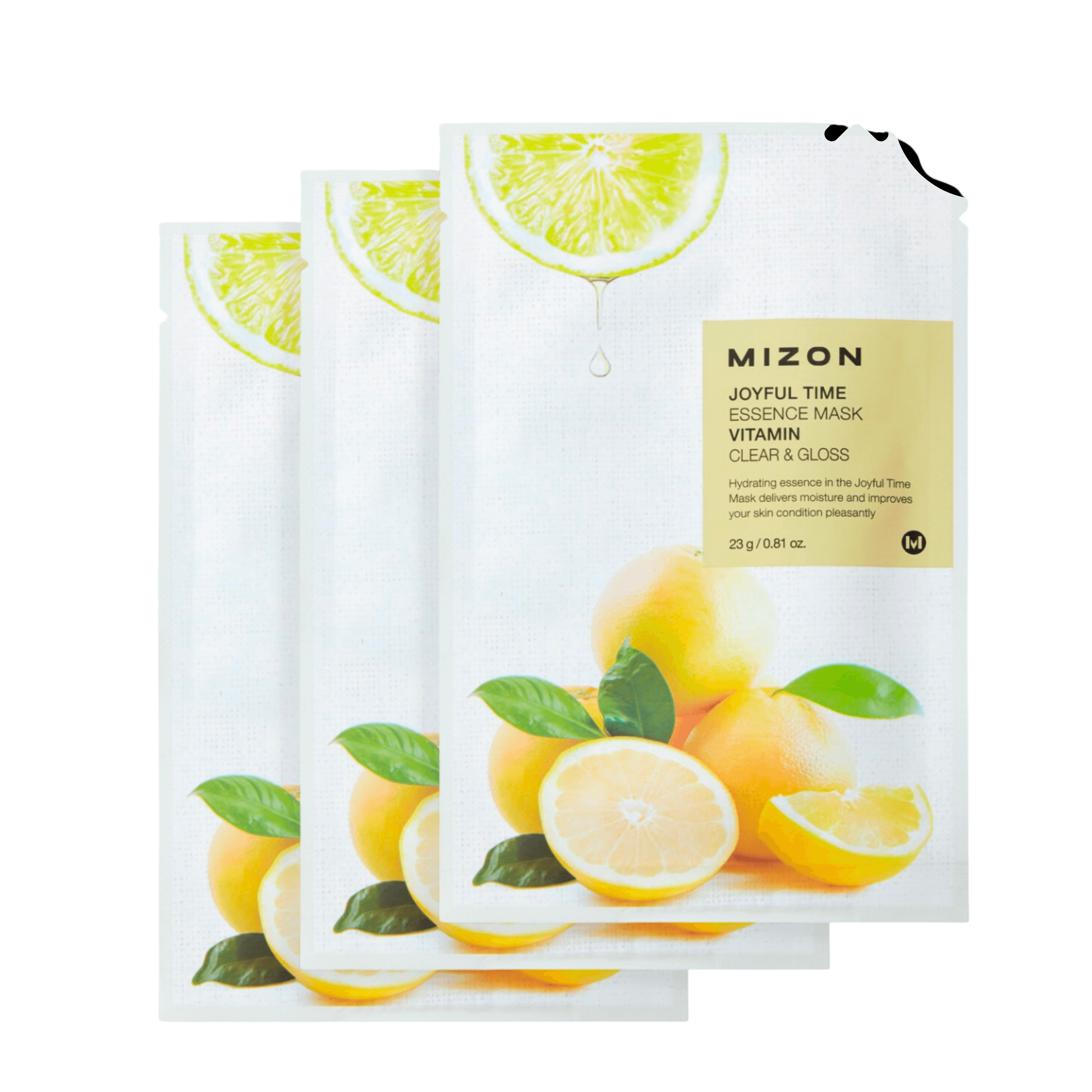 MIZON Joyful Time Essence Mask - Vitamin, 3 pieces 