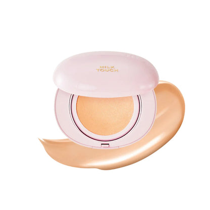 MILK TOUCH All-Day Skin Fit Milky Glow Cushion, 15g + OMAGGIO Mini Cushion Keyring