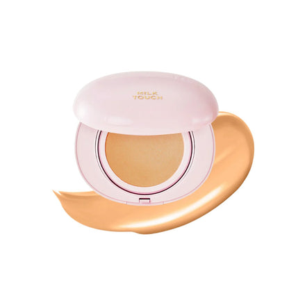 MILK TOUCH All-Day Skin Fit Milky Glow Cushion, 15g + OMAGGIO Mini Cushion Keyring