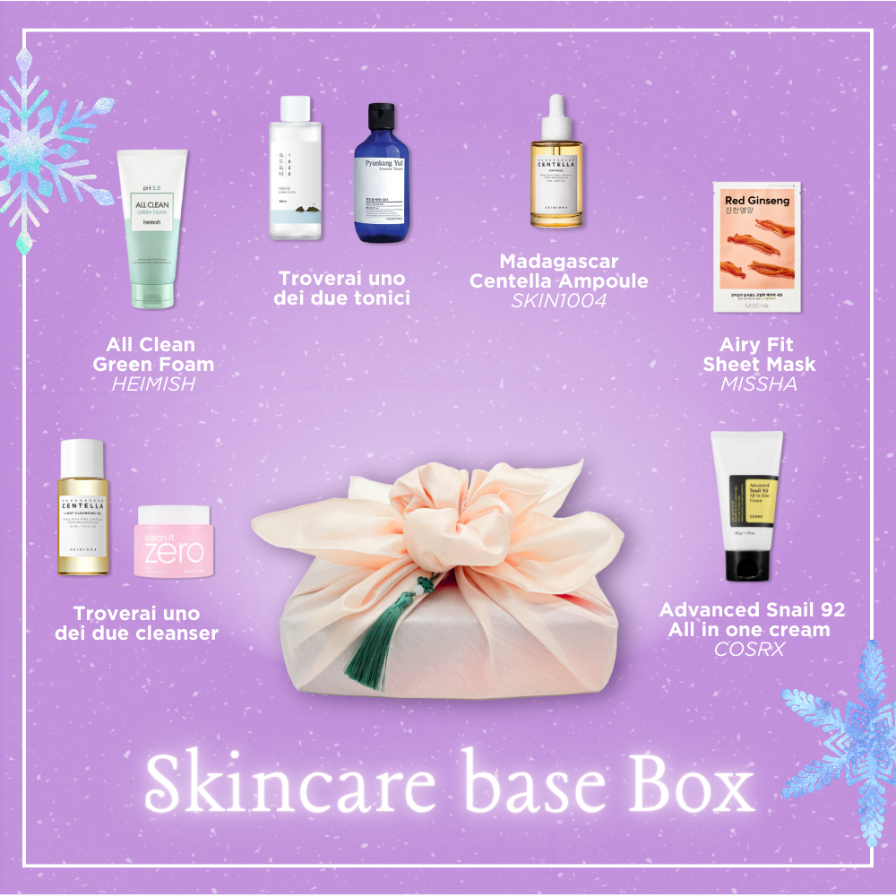 Skincare Base Box - Confezione regalo per una skincare routine completa, adatta a tutti i tipi di pelle