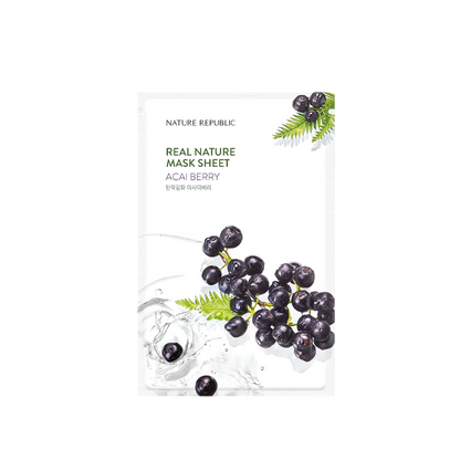 Nature Republic Real Nature Sheet Mask Acai Berry, 23ml
