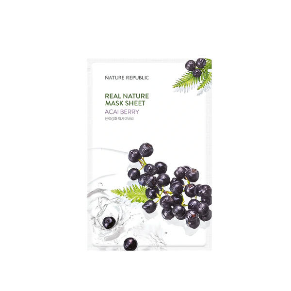Nature Republic Real Nature Sheet Mask Acai Berry, 23ml