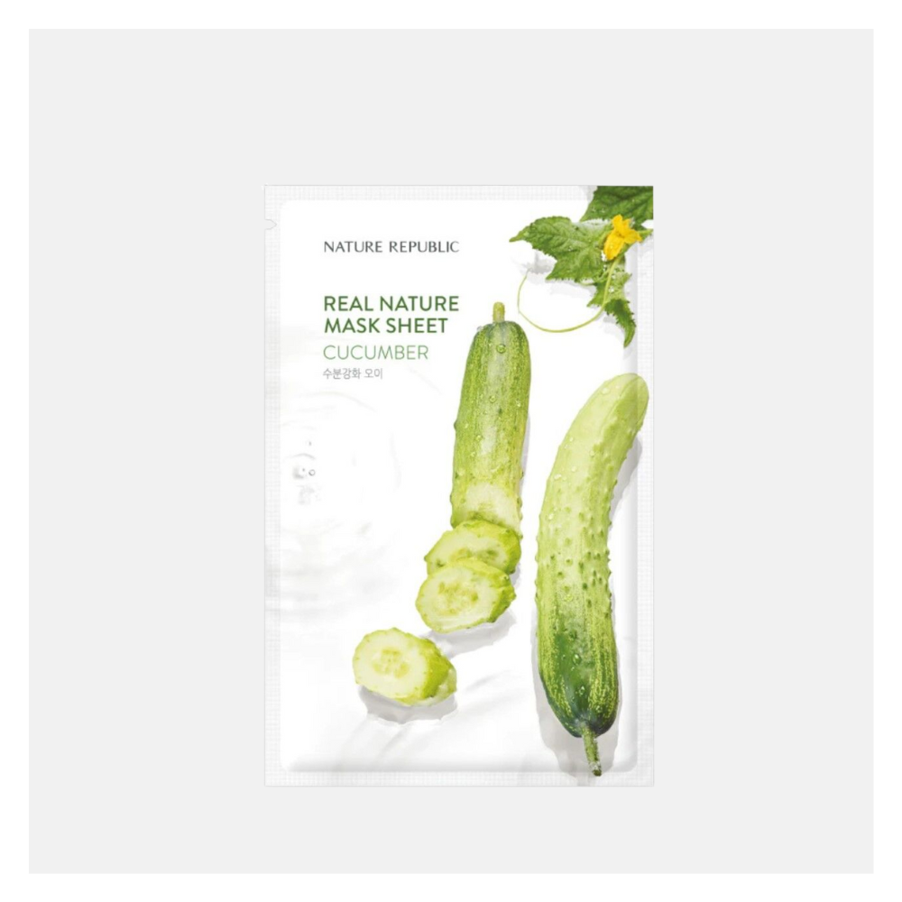 Nature Republic Real Nature Sheet Mask Cucumber, 23ml