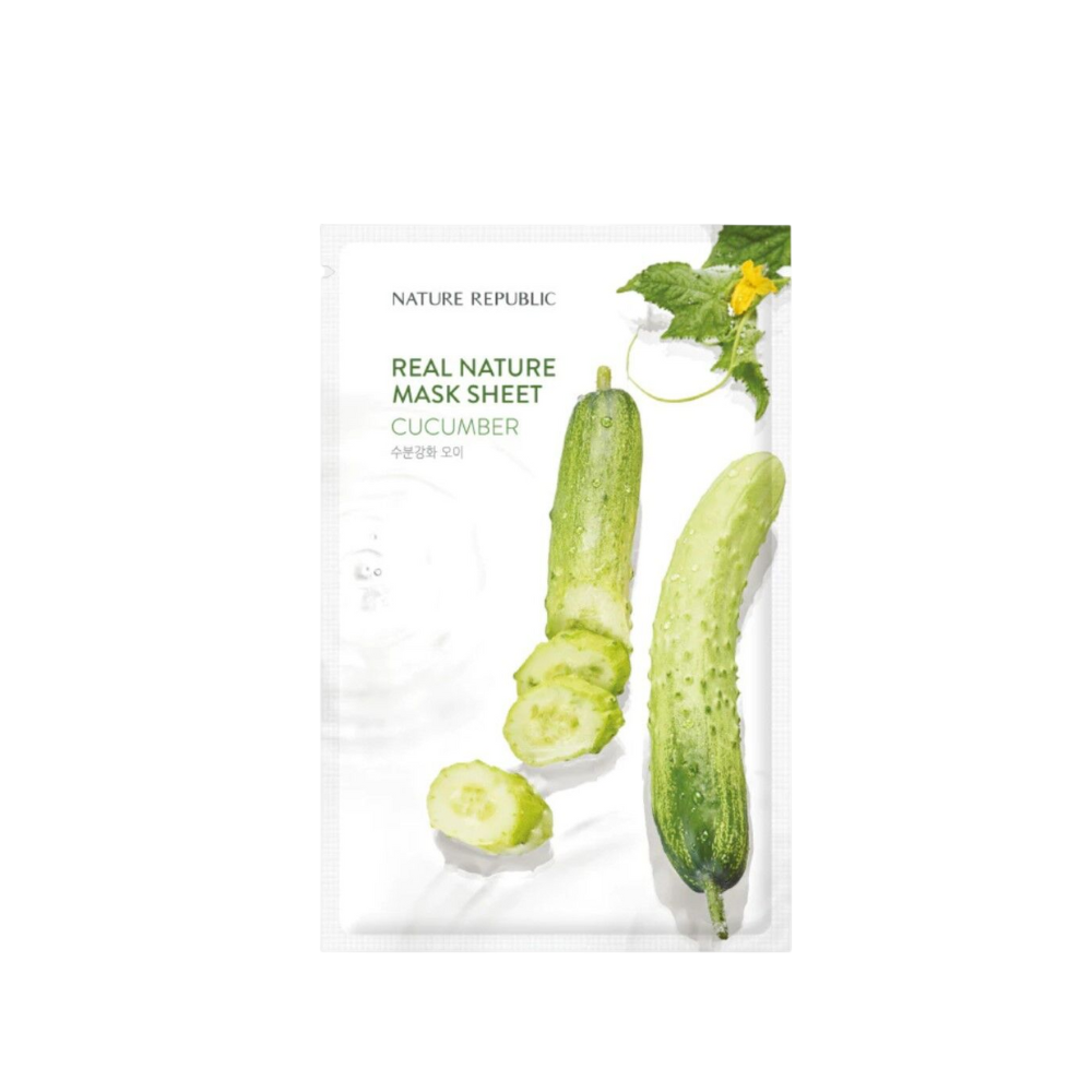 Nature Republic Real Nature Sheet Mask Cucumber, 23ml