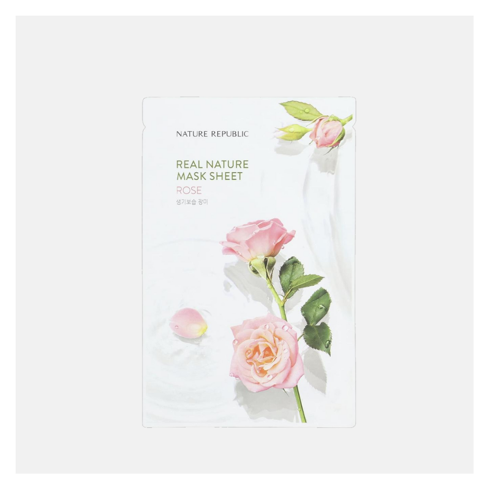 Nature Republic Real Nature Sheet Mask Rose, 23ml