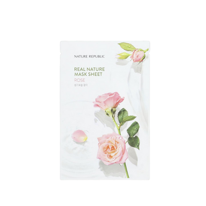 Nature Republic Real Nature Sheet Mask Rose, 23ml