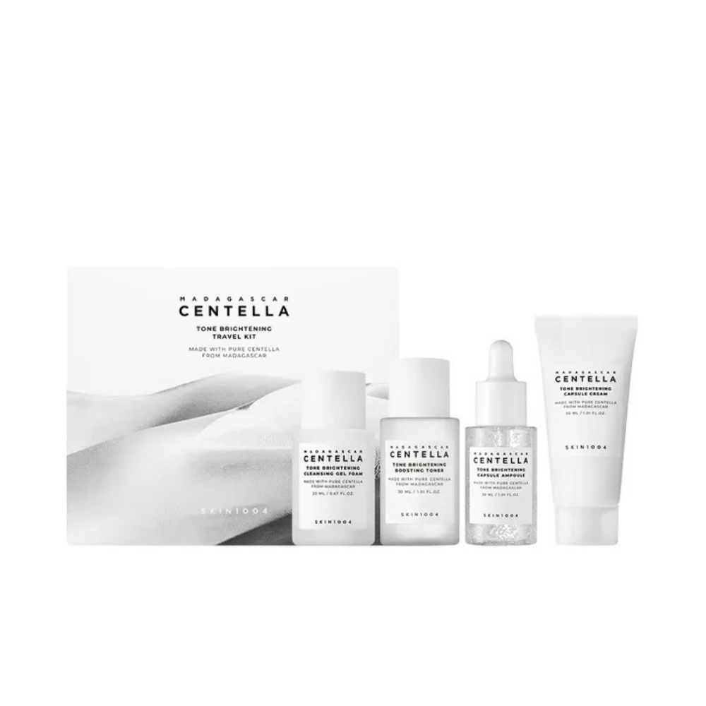 SKIN1004 Madagascar Centella Tone Brightening Travel Kit, 4 pezzi