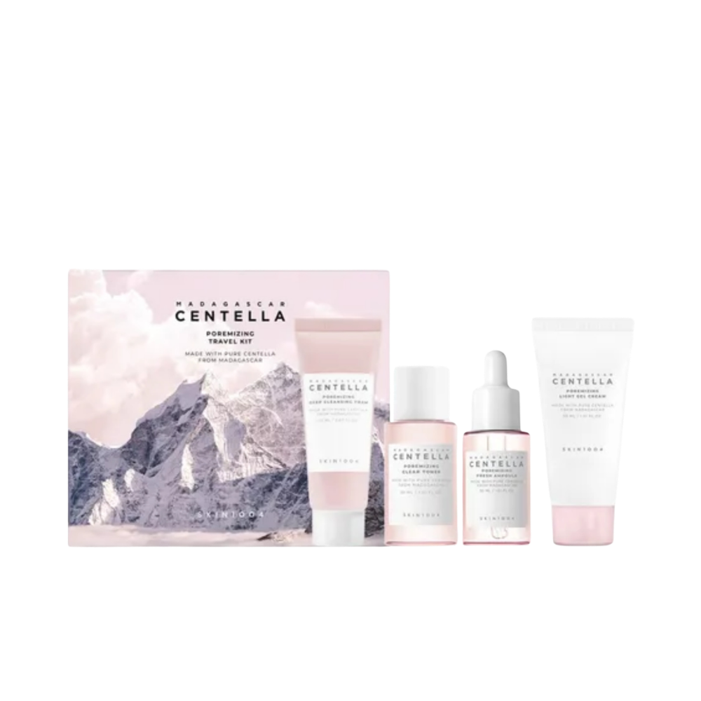 SKIN1004 Madagascar Centella Poremizing Travel Kit, 4 pezzi