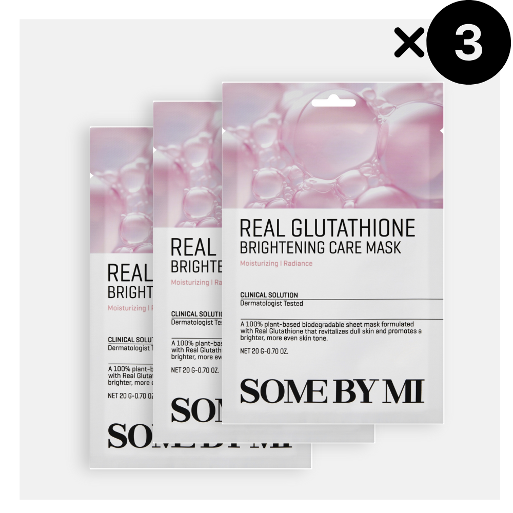 SOMEBYMI Real Glutathione Brightening Care Mask, 3 pezzi