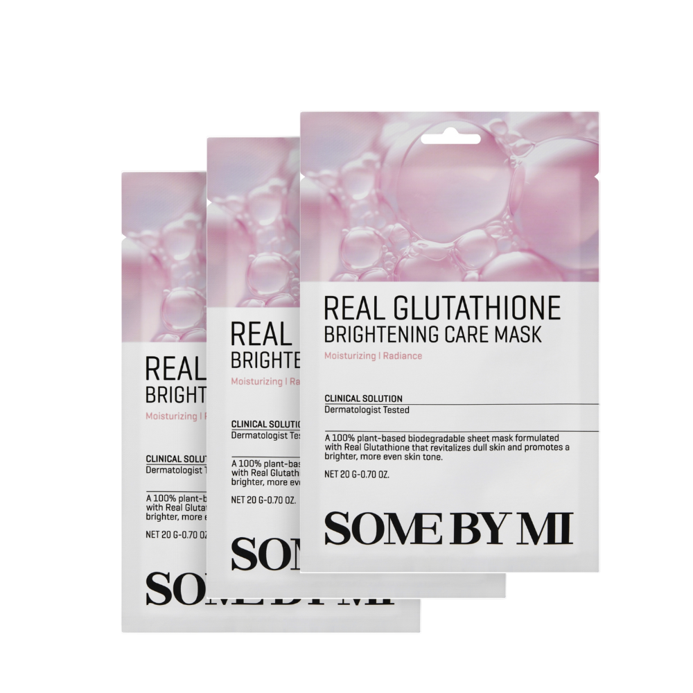 SOMEBYMI Real Glutathione Brightening Care Mask, 3 pezzi