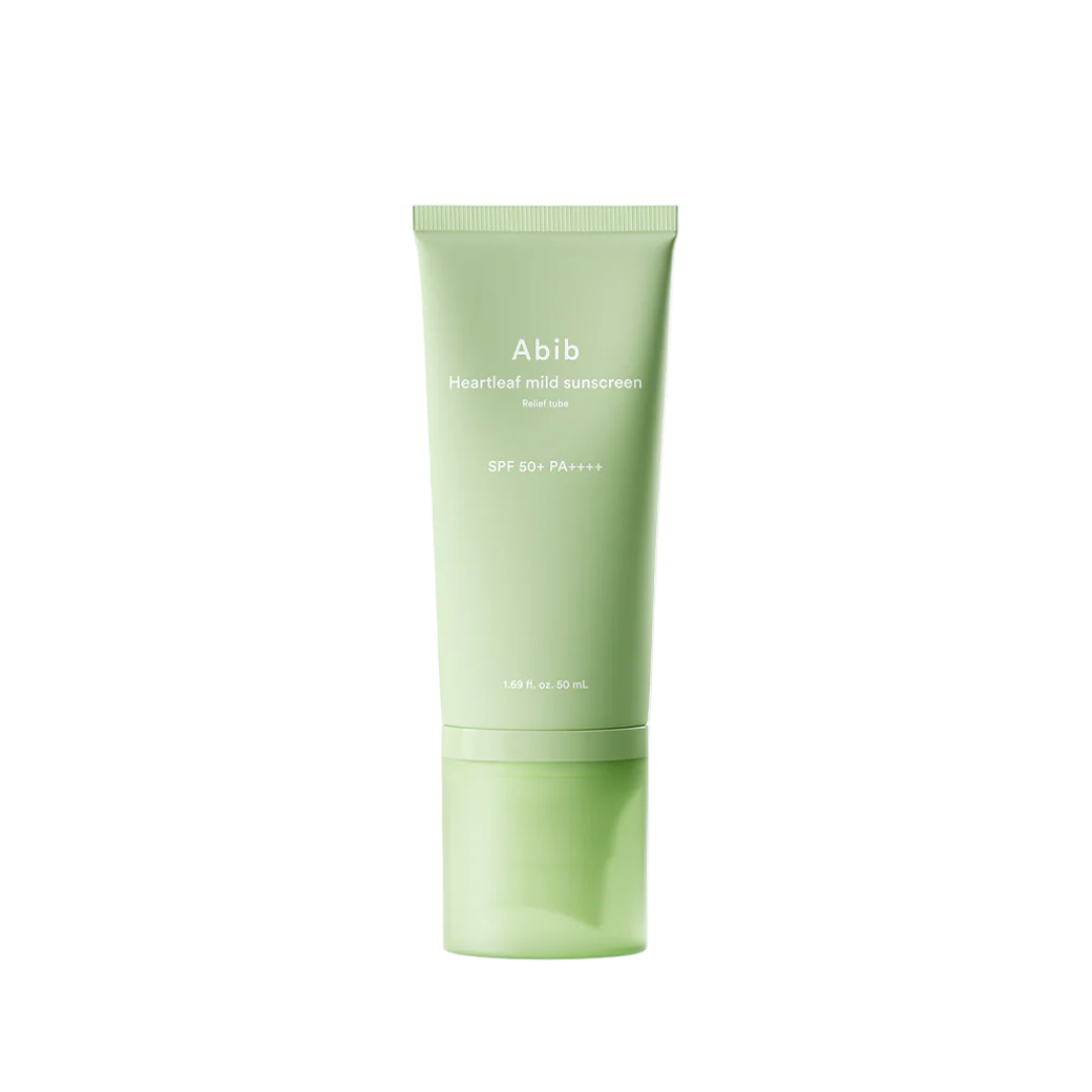 Abib Heartleaf Mild Sunscreen Relief Tube SPF50+ PA++++, 50ml