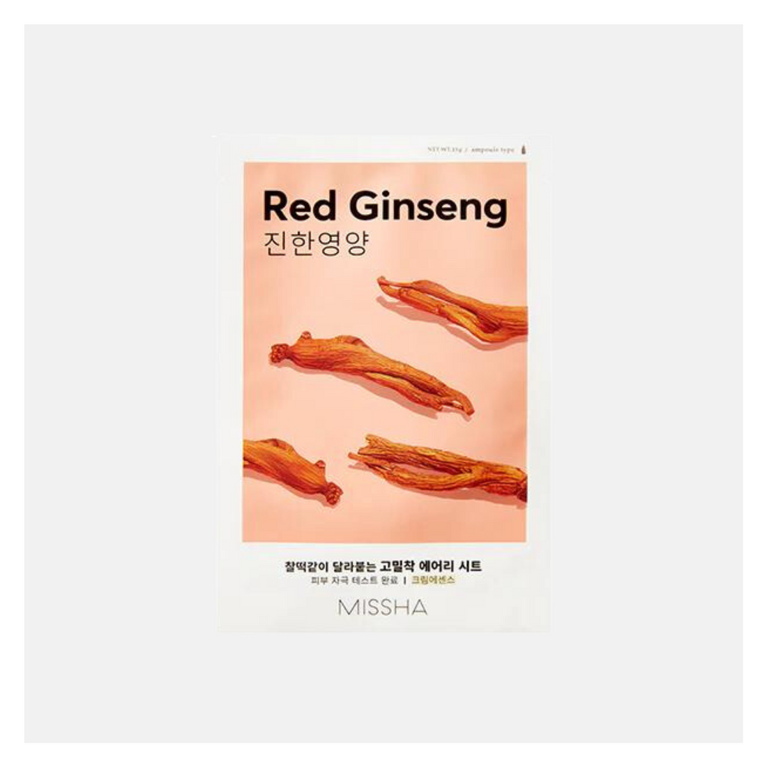 Missha Airy Fit Sheet Mask, Ginseng Rosso
