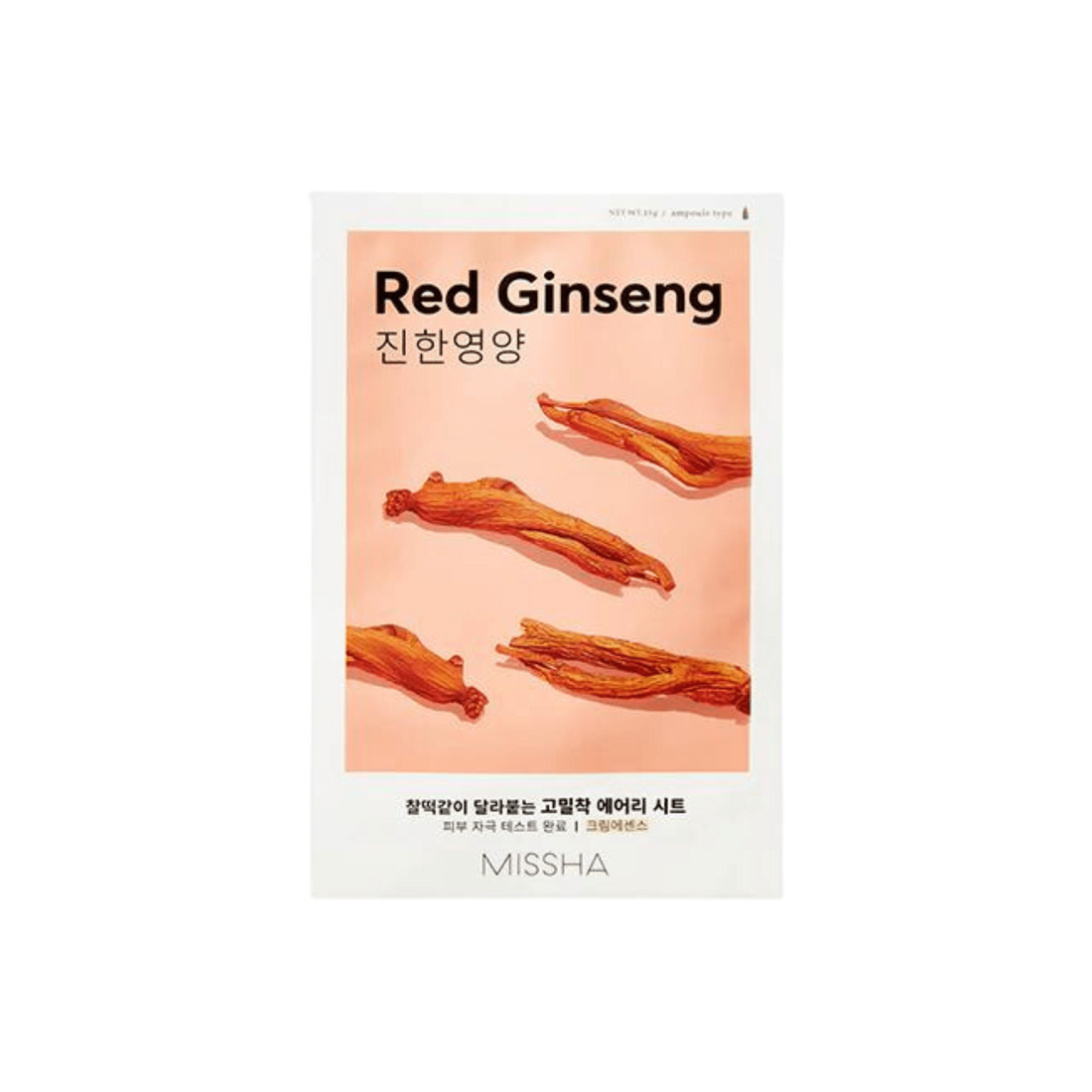 Missha Airy Fit Sheet Mask, Ginseng Rosso