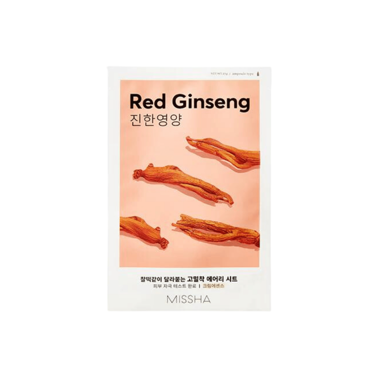 Missha Airy Fit Sheet Mask, Ginseng Rosso