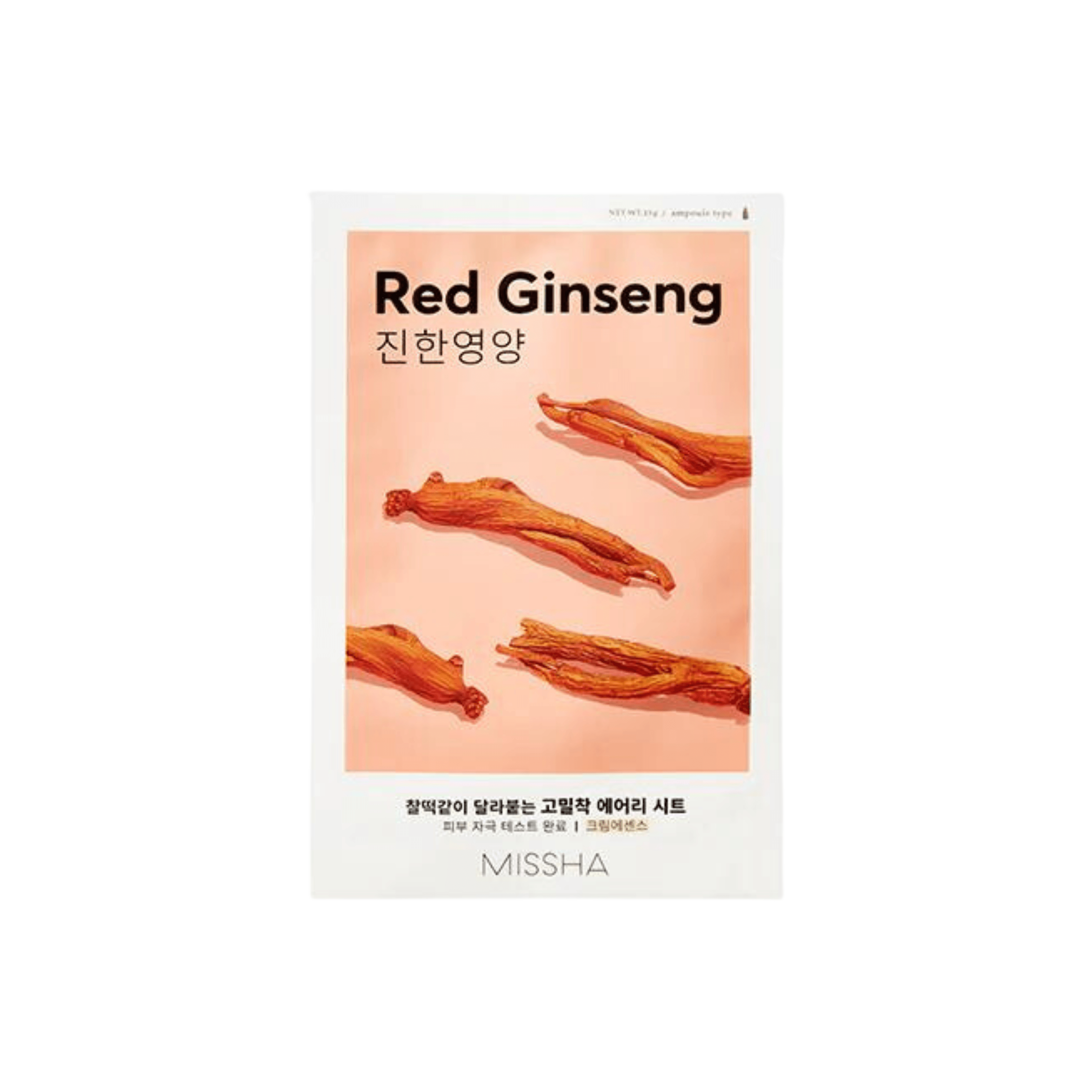 Missha Airy Fit Sheet Mask, Ginseng Rosso