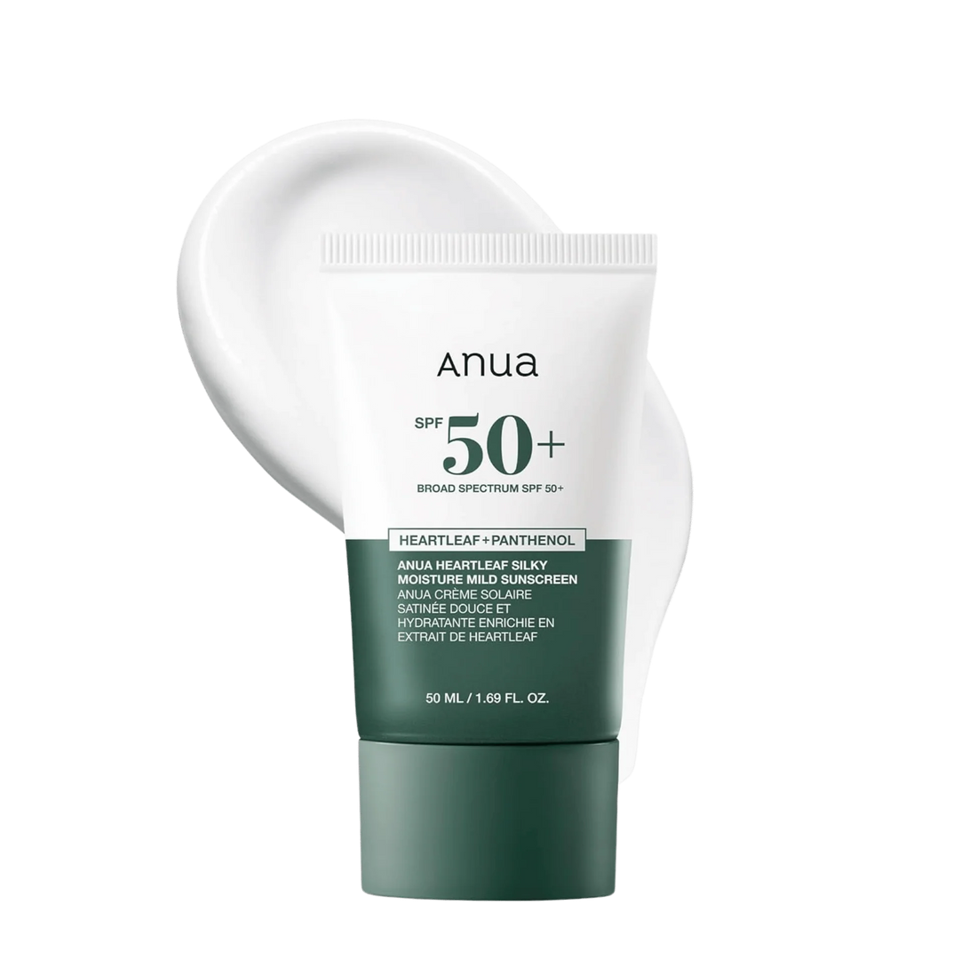 Anua Heartleaf Silky Moisture Sunscreen SPF50+ PA++++, 50ml