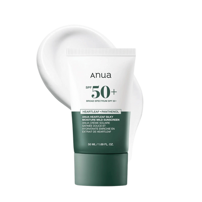 Anua Heartleaf Silky Moisture Sunscreen SPF50+ PA++++, 50ml