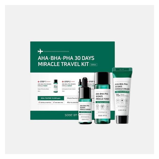 Set - Anti-Acne - SOME BY MI AHA-BHA-PHA 30 Days Miracle Starter Kit, 4 pieces 