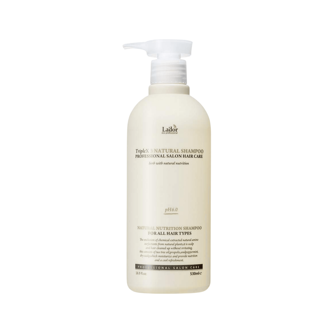 LADOR TripleX3 Natural Shampoo, 530ml