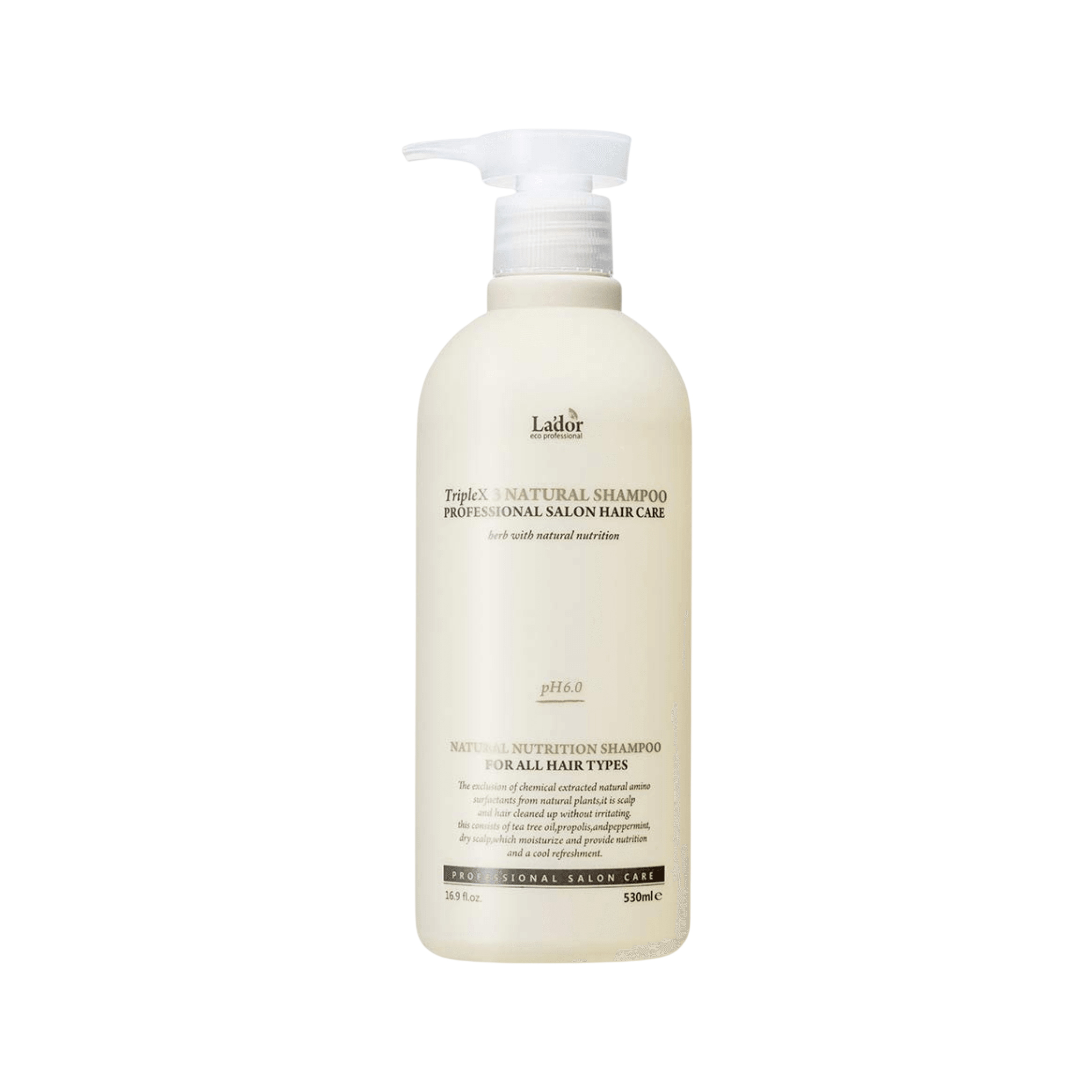 LADOR TripleX3 Natural Shampoo, 530ml