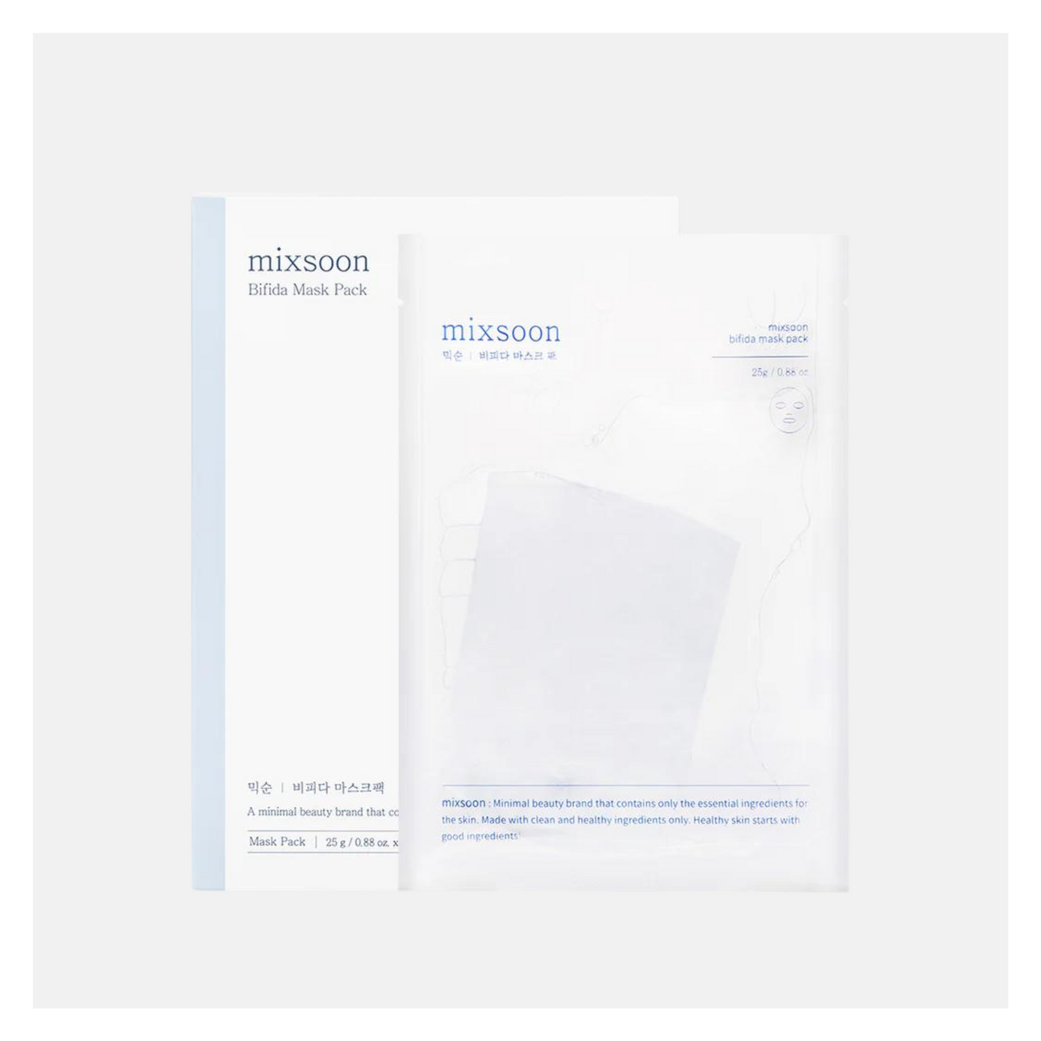 MIXSOON Bifida Mask Pack, 5 pieces of 25g