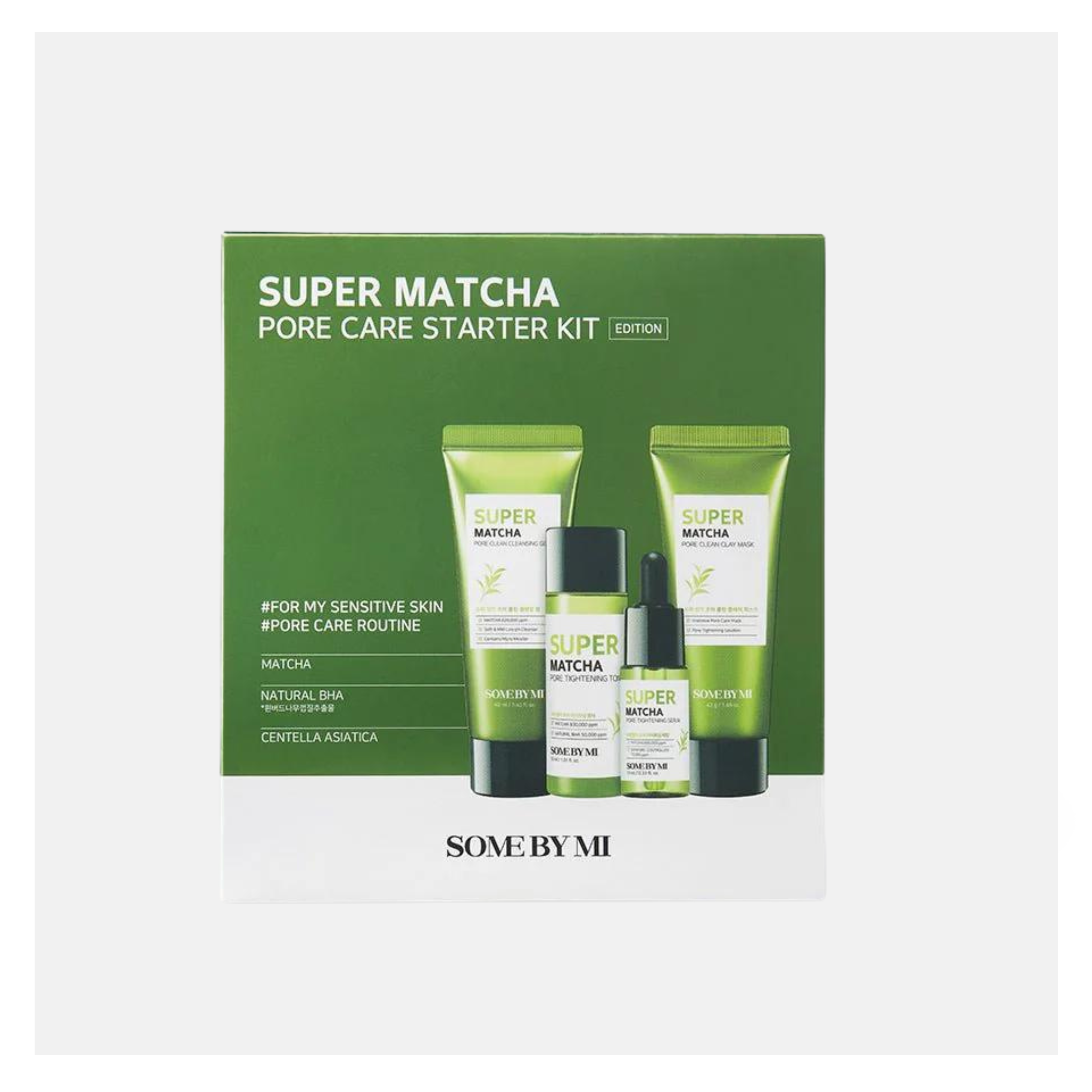 Set - Blackheads - SOME BY MI Super Matcha Pore Care Starter Kit