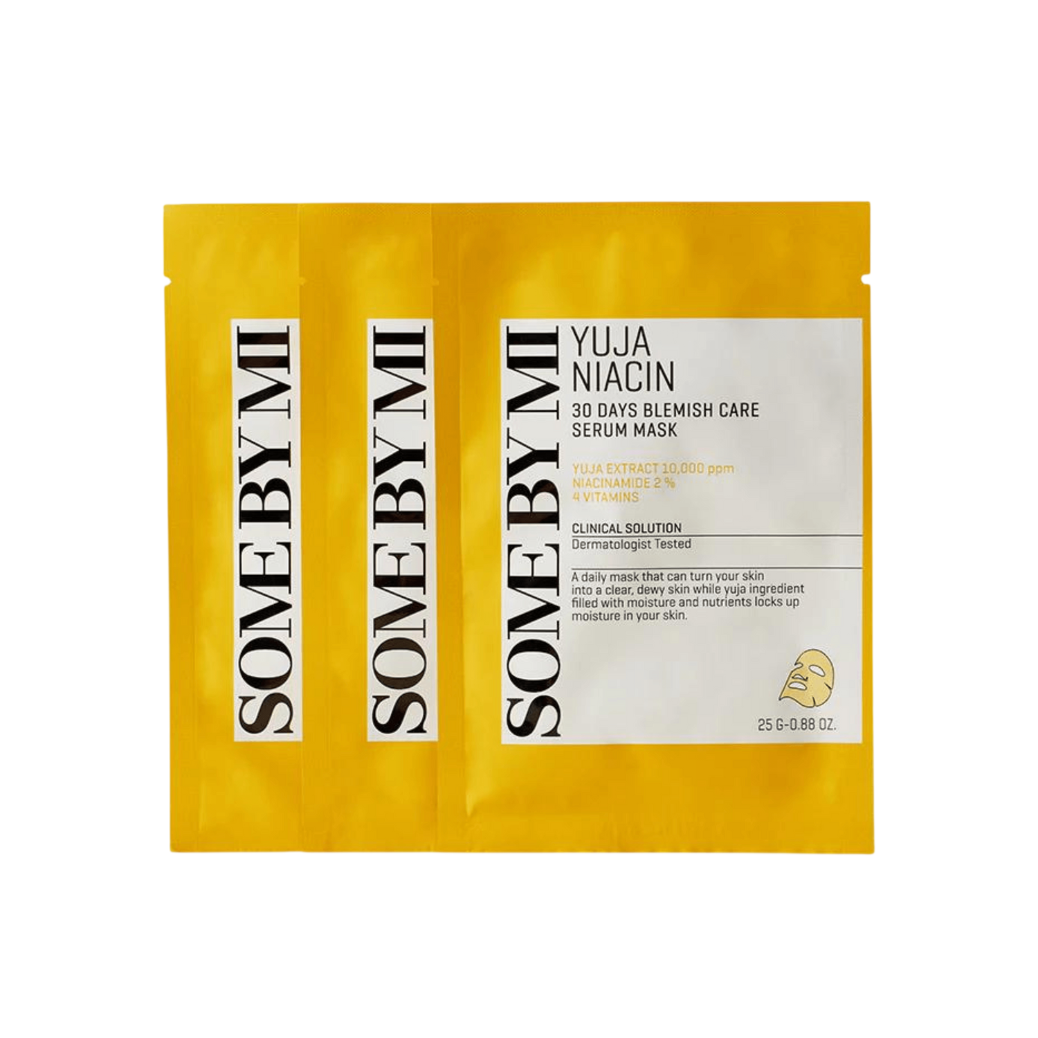 SOMEBYMI Yuja Niacin Blemish Serum Mask 3 pieces