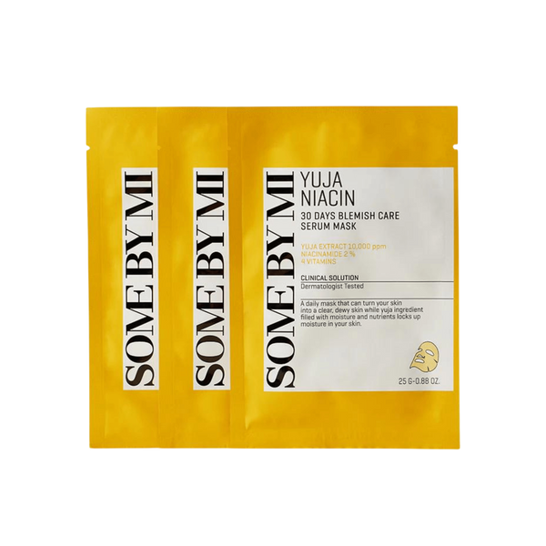 SOMEBYMI Yuja Niacin Blemish Serum Mask 3 pieces
