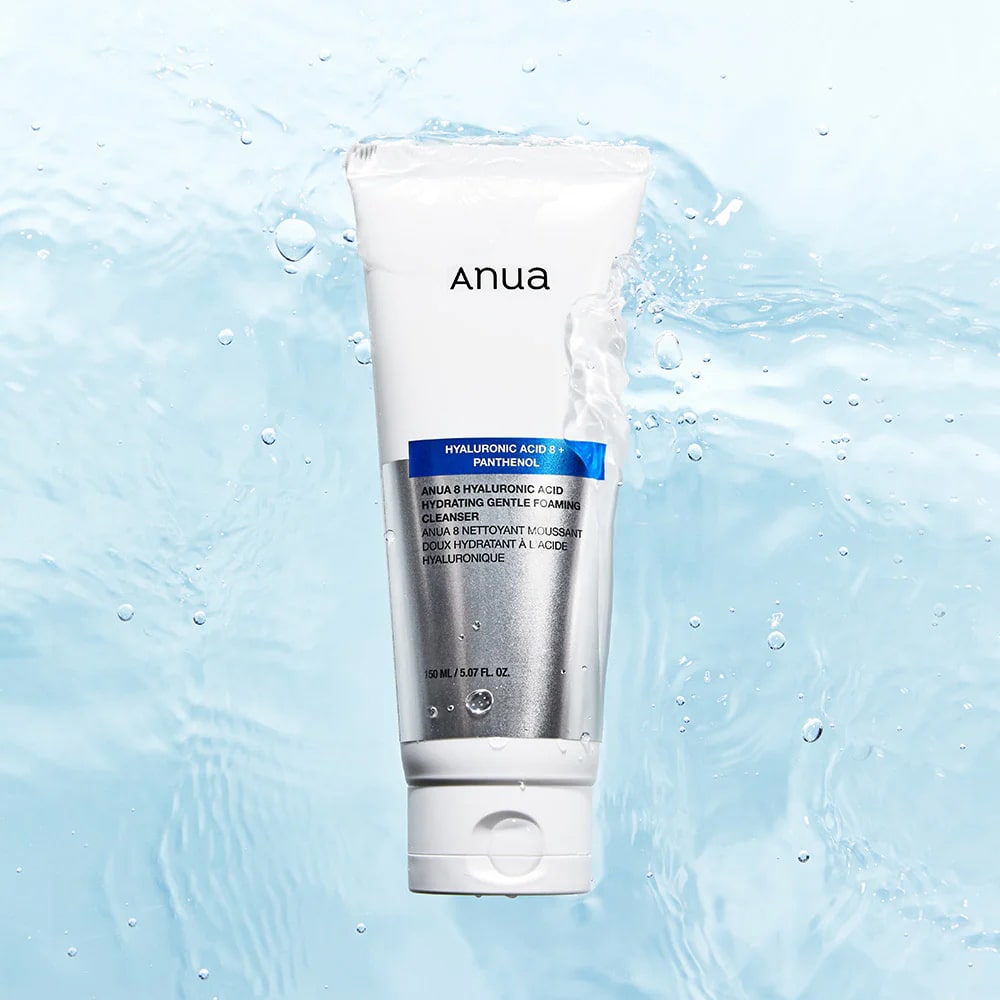 ANUA 8 Hyaluronic Acid Hydrating Gentle Foaming Cleanser, 150ml