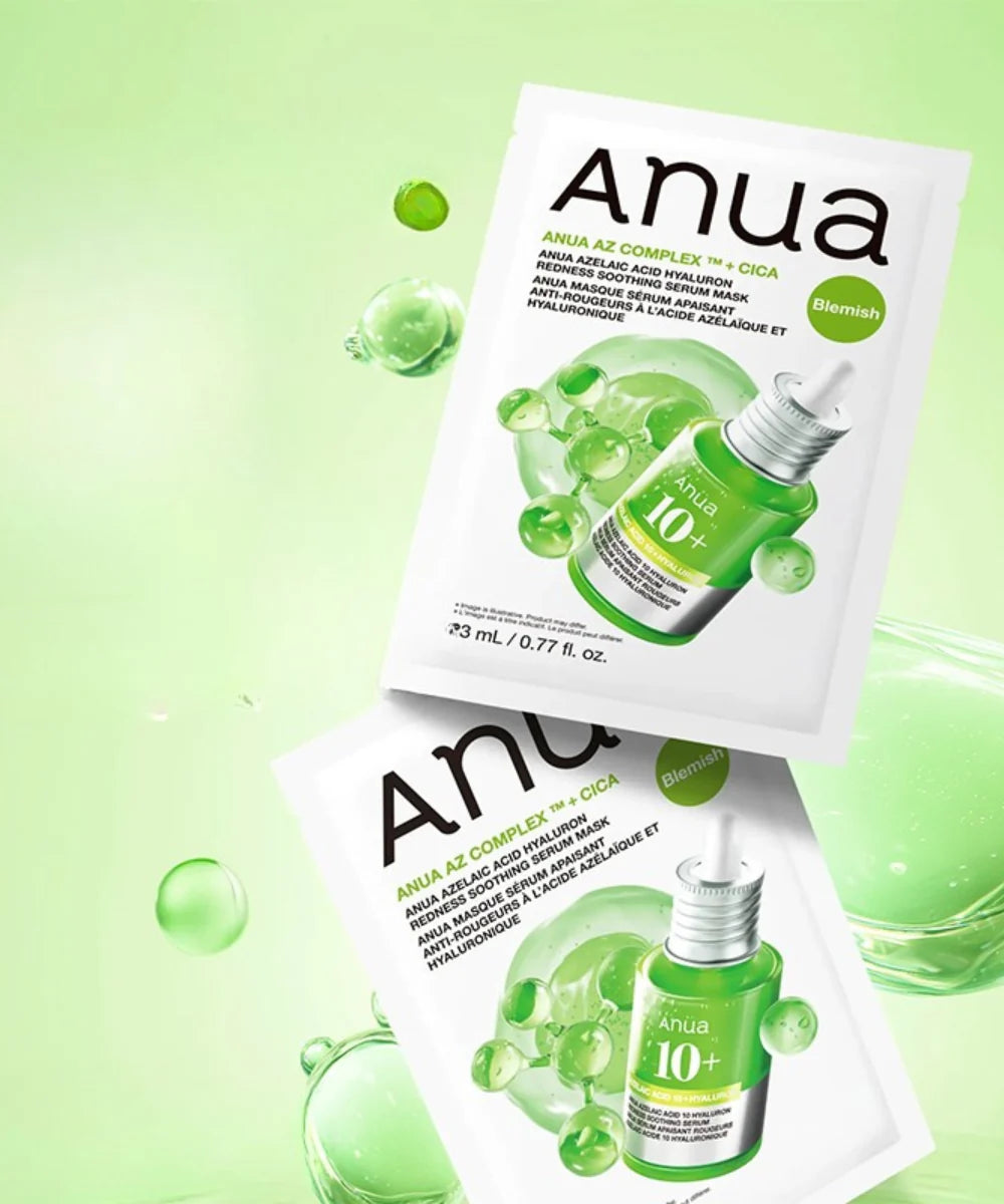 Anua Azelaic Acid Hyaluron Redness Soothing Serum Mask, 23 g
