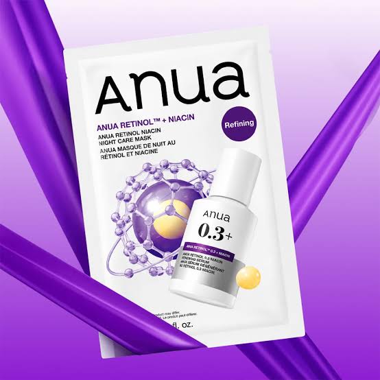 Anua Retinol Niacin Night Care Mask, 27 g