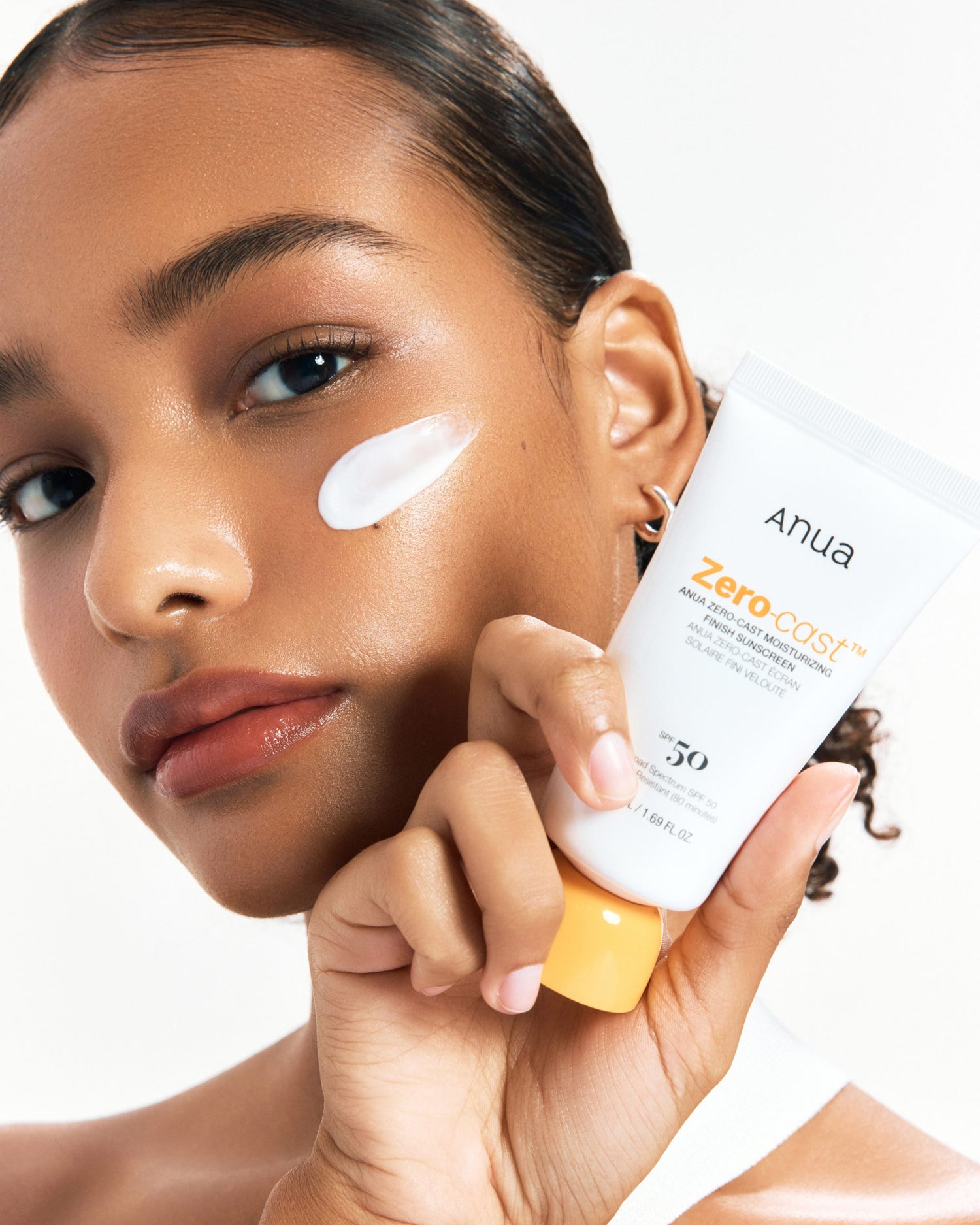 Anua Zero-Cast Moisturizing Finish Sunscreen, SPF50 PA++++, 50ml