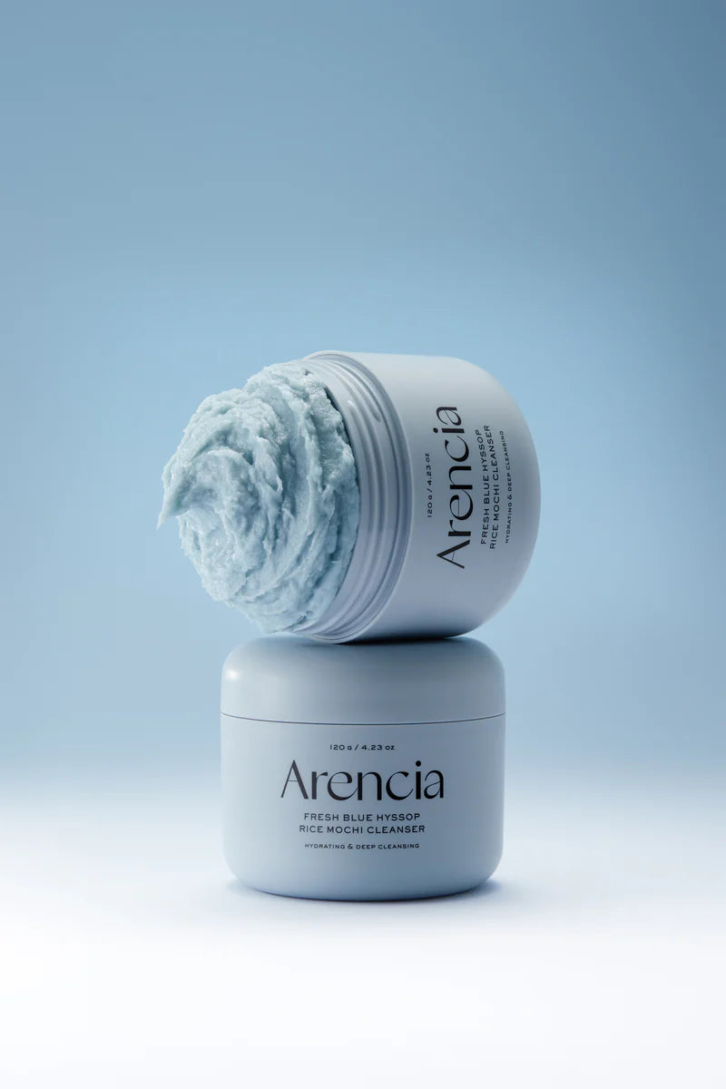 Arencia Blue Hyssop Rice Mochi Cleanser, 120g