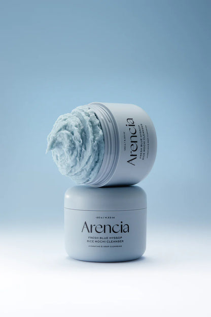 Arencia Blue Hyssop Rice Mochi Cleanser, 120g