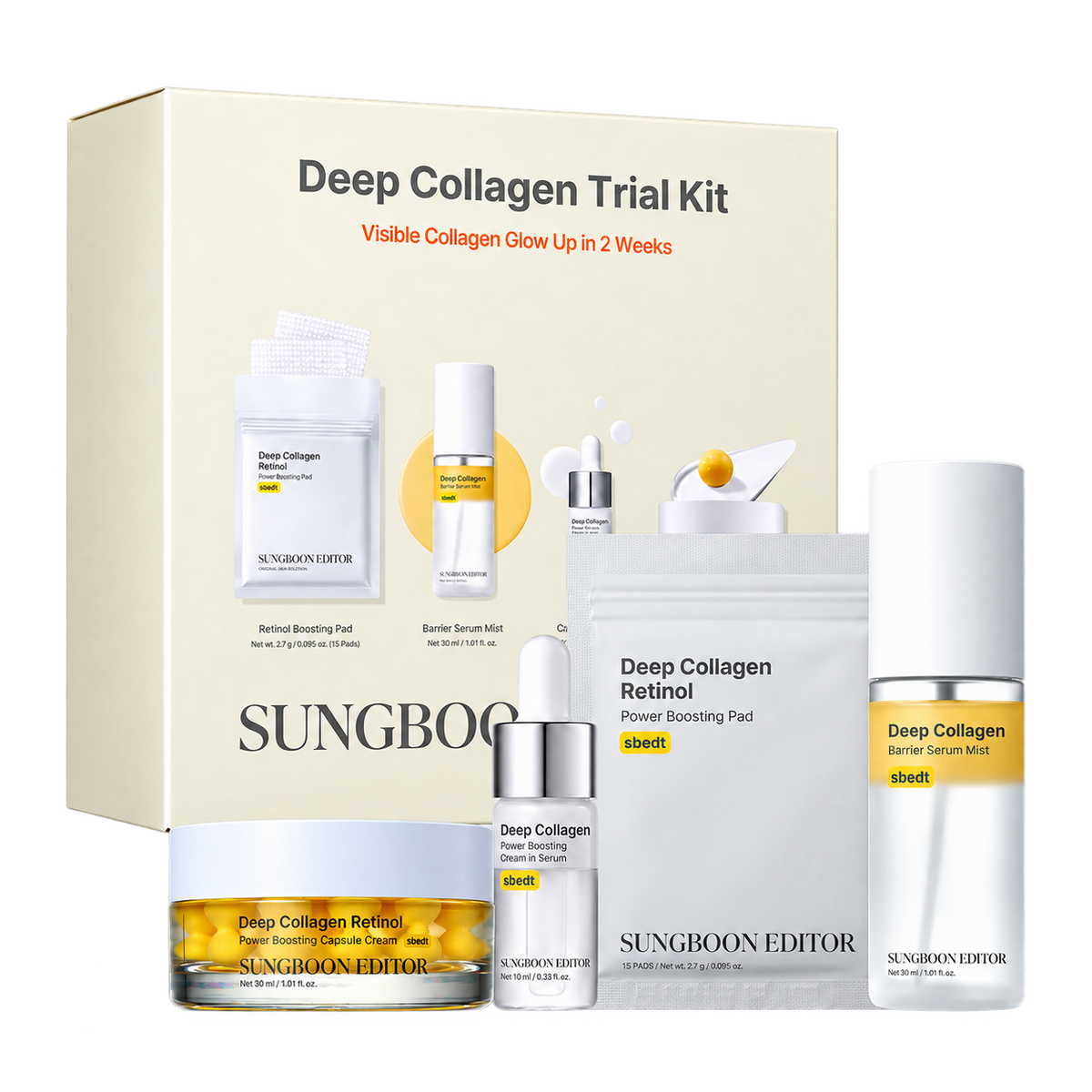 Sungboon Editor Deep Collagen Trial Kit, 4 pezzi