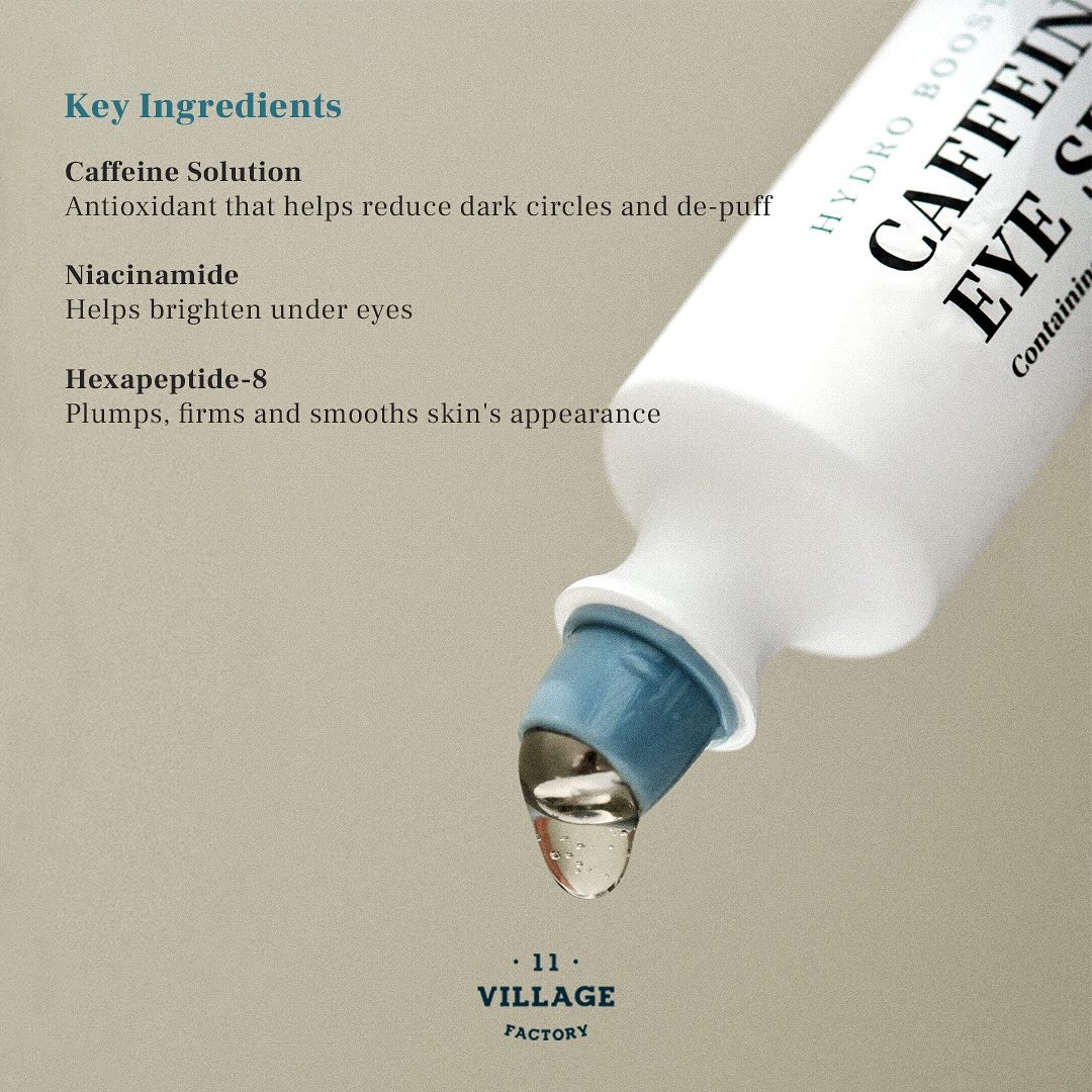 VILLAGE 11 FACTORY Hydro Boost Caffeine Eye Serum, 10ml