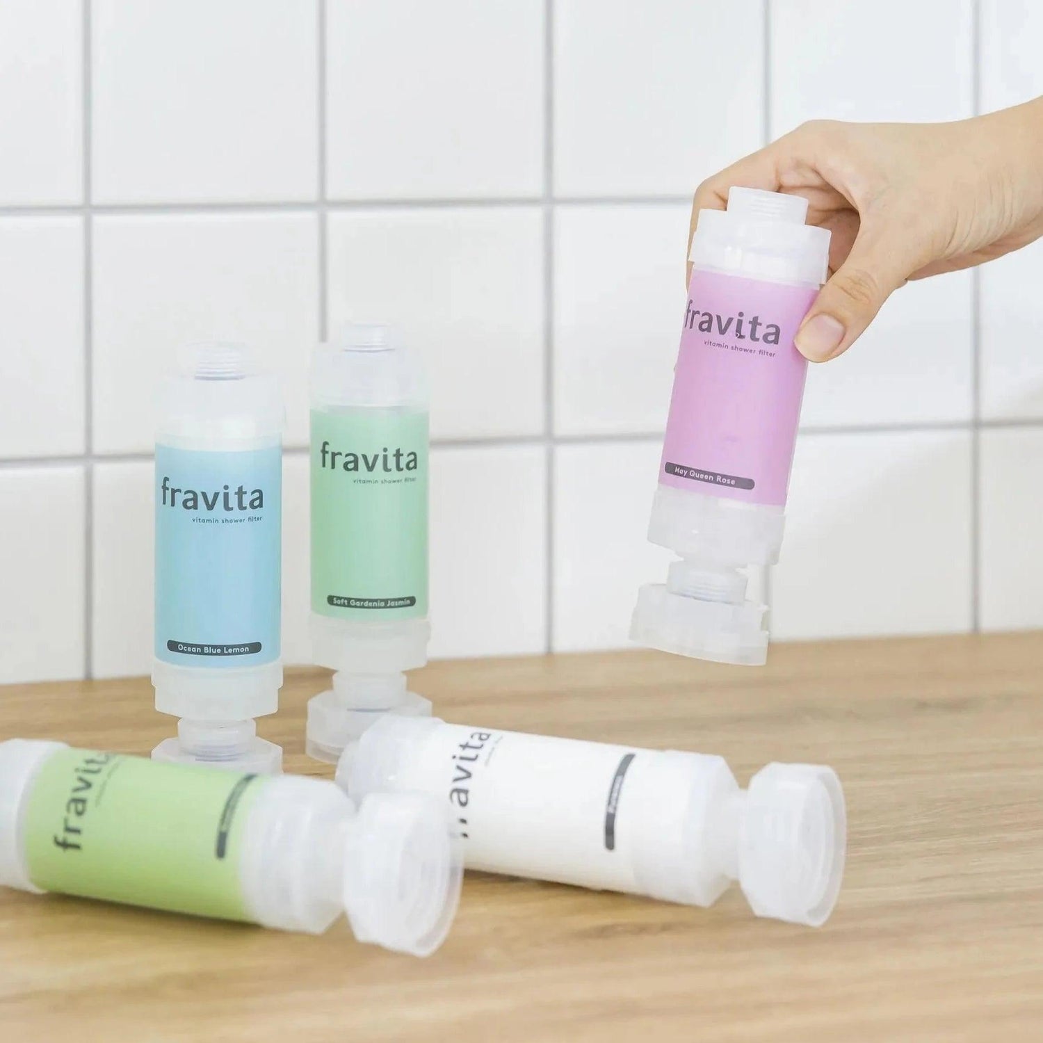 FRAVITA Premium Vitamin Shower Filter, filtro doccia con vitamine